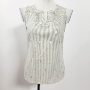 Tan with Shimmer Talbots SP Sleeveless top SP